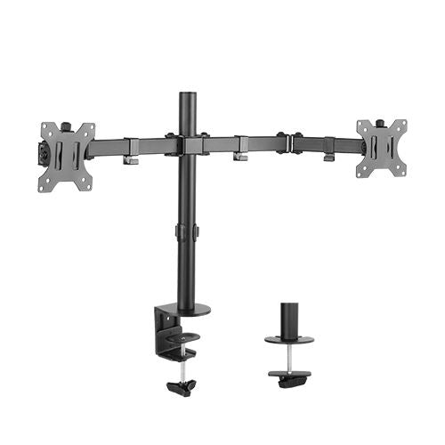 Brateck Dual Screens Economical Double Joint Articulating Steel Monitor Arm Fit Most 13’’-32’’ Monitors Up to 8kg per screen VESA 75x75/100x10 Brateck Dual Screens Economical Double Joint Articulating Steel Monitor Arm Fit Most 13’’-32’’ Monitors Up to 8kg per screen VESA 75x75/100x10